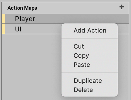 Action Maps Column